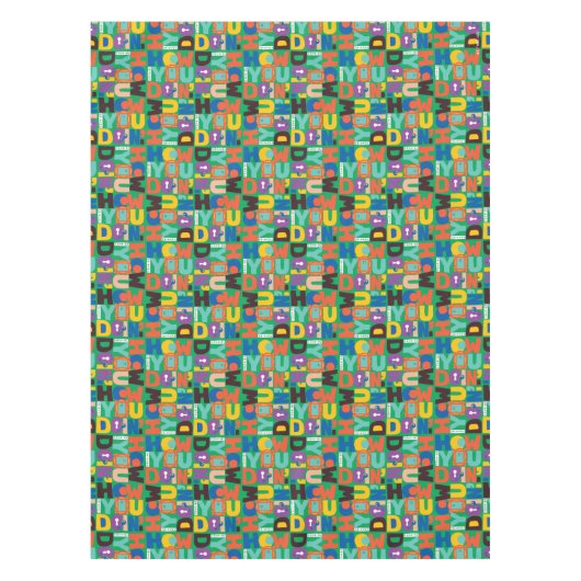 FRIENDS™ | Hoe je het levendige patroon doet Tafelkleed (Voorkant)