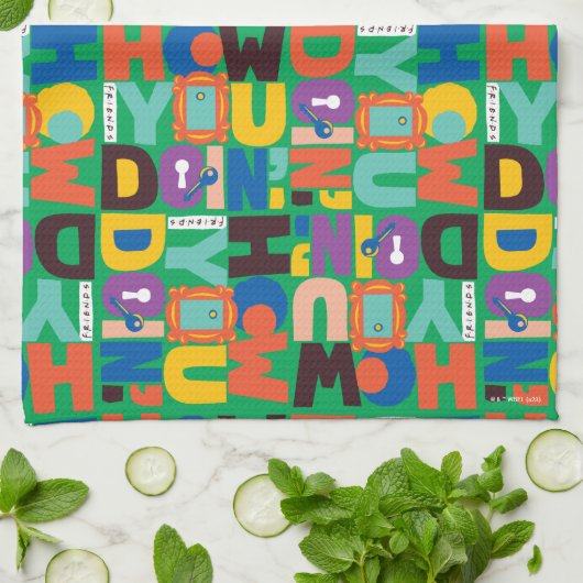 FRIENDS™ | Hoe je het levendige patroon doet Theedoek (Gevouwen)