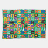 FRIENDS™ | Hoe je het levendige patroon doet Theedoek (Horizontaal)