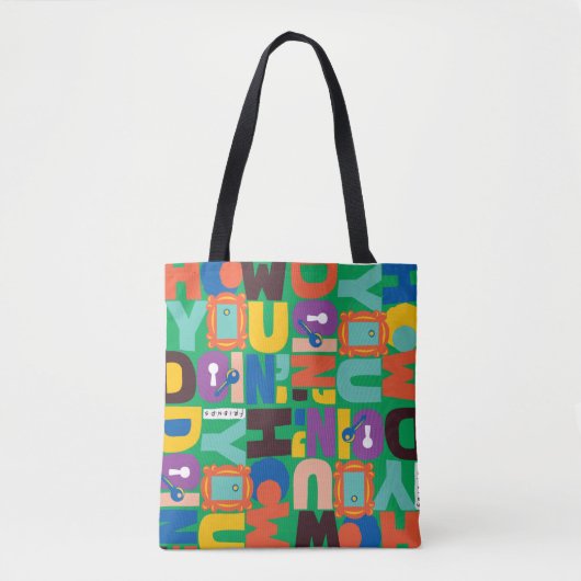 FRIENDS™ | Hoe je het levendige patroon doet Tote Bag (Voorkant)