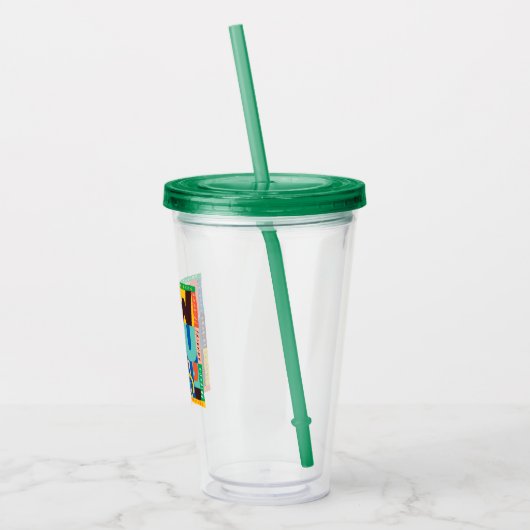 FRIENDS™ | Hoe u het doet" - Levendig grafisch Acryl Drinkbeker (Links)