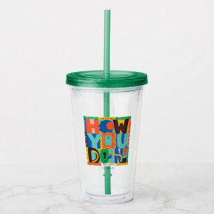 FRIENDS™ Hoe u het doet" - Levendig grafisch Acryl Drinkbeker