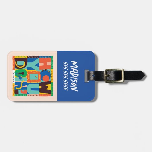FRIENDS™ | Hoe u het doet" - Levendig grafisch Bagagelabel (Voorkant horizontaal)