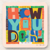 FRIENDS™ | Hoe u het doet" - Levendig grafisch Bier Onderzetter (Voorkant)