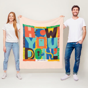 FRIENDS™   Hoe u het doet" - Levendig grafisch Fleece Deken