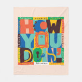 FRIENDS™ | Hoe u het doet" - Levendig grafisch Fleece Deken (Voorkant)