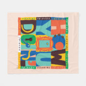 FRIENDS™ | Hoe u het doet" - Levendig grafisch Fleece Deken (Voorkant (Horizontaal))