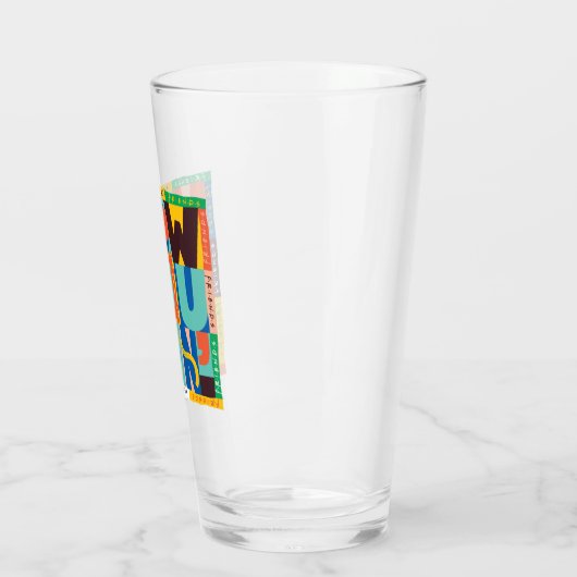 FRIENDS™ | Hoe u het doet" - Levendig grafisch Glas (Links)