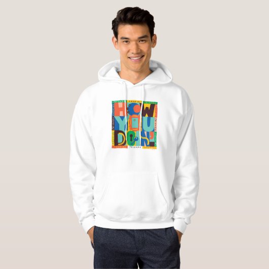 FRIENDS™ | Hoe u het doet" - Levendig grafisch Hoodie (Voorkant volledig)