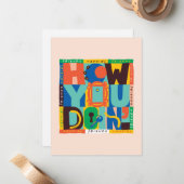 FRIENDS™ | Hoe u het doet" - Levendig grafisch Notitiekaartje (Voorkant / Achterkant in situ)