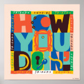 FRIENDS™ | Hoe u het doet" - Levendig grafisch Poster (Voorkant)