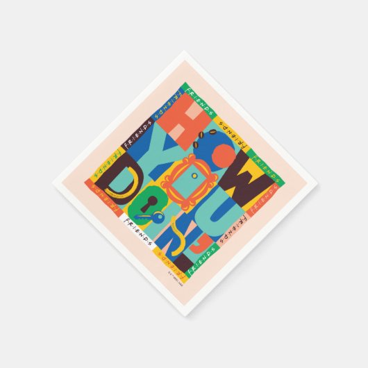 FRIENDS™ | Hoe u het doet" - Levendig grafisch Servet (Hoek)