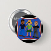 Friends Holding Hands - Ronde Button 5,7 Cm (Voorkant /achterkant)