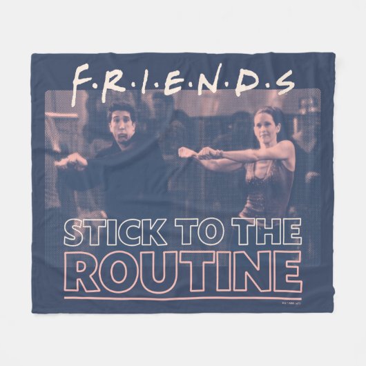 FRIENDS™ | Houd je aan de Routine Fleece Deken (Voorkant (Horizontaal))