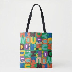 FRIENDS™ How You Doin' Kleurrijk Patroon Tote Bag