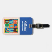 FRIENDS™ | How You Doin' - Levendig Grafisch Ontwe Bagagelabel (Voorkant horizontaal)