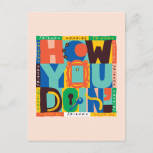 FRIENDS™ How You Doin' - Levendig Grafisch Ontwe Briefkaart