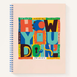 FRIENDS™   How You Doin' - Levendig Grafisch Ontwe Notitieboek