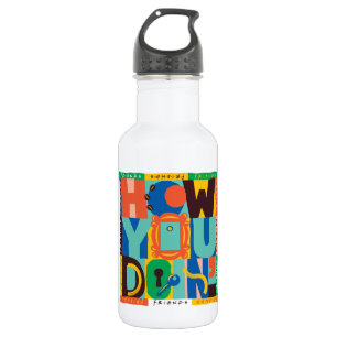 FRIENDS™   How You Doin' - Levendig Grafisch Ontwe Waterfles