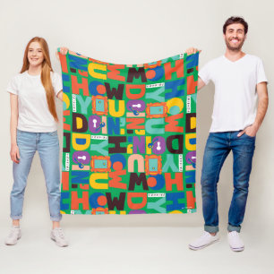 FRIENDS™ How You Doin' Levendig Patroon Fleece Deken