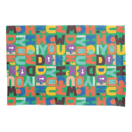 FRIENDS™ | How You Doin' Levendig Patroon Kussensloop (Voorkant)