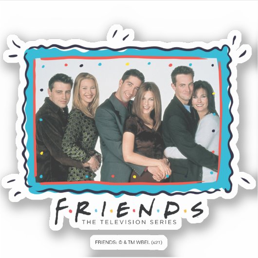 FRIENDS™ | Huggenparen Sticker (Voorkant)