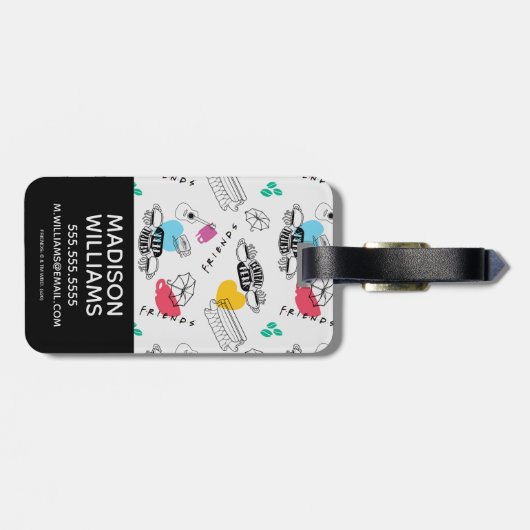 FRIENDS™ | Icon Pattern Bagagelabel (Achterkant horizontaal)