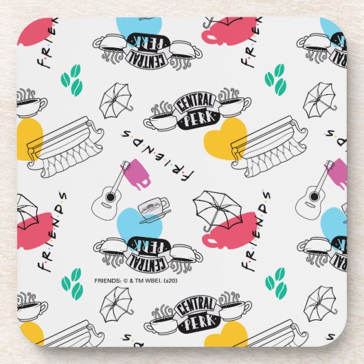 FRIENDS™ | Icon Pattern Bier Onderzetter (Voorkant)