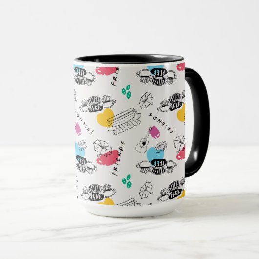 FRIENDS™ | Icon Pattern Mok (Voorkant rechts)