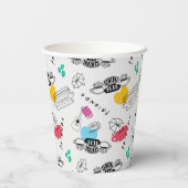 FRIENDS™ | Icon Pattern Papieren Bekers (Achterkant)