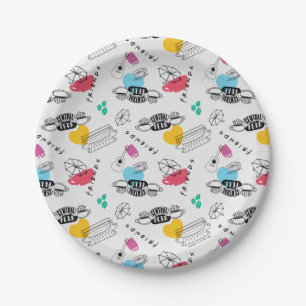 FRIENDS™   Icon Pattern Papieren Bordje