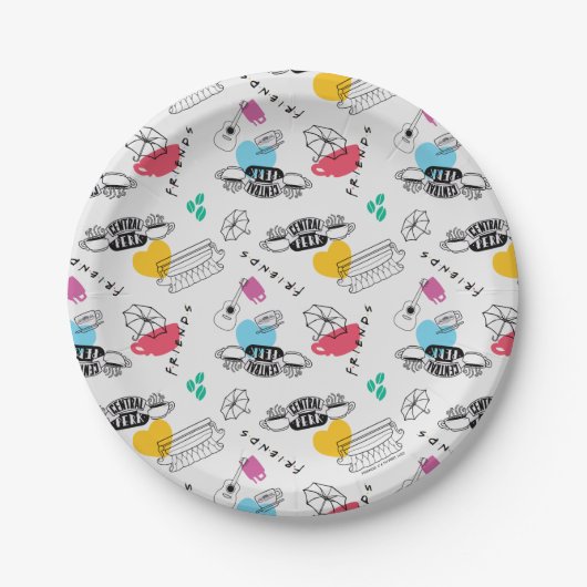 FRIENDS™ | Icon Pattern Papieren Bordje (Voorkant)