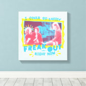 FRIENDS™ | Ik kan nu zo gemakkelijk weg Canvas Afdruk (Insitu (Houten vloer))