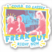 FRIENDS™ | Ik kan nu zo gemakkelijk weg Sticker (Voorkant)