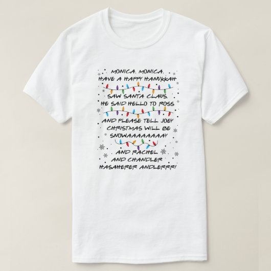 Friends Inspired Christmas T-shirt (Design voorkant)
