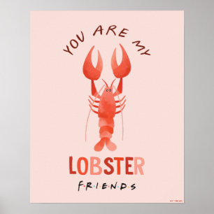 FRIENDS™   Je bent mijn langste Waterverf grafisch Poster