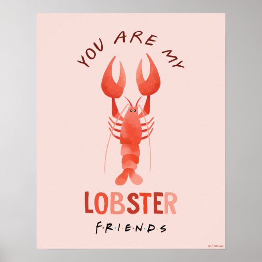 FRIENDS™ | Je bent mijn langste Waterverf grafisch Poster (Voorkant)