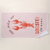 FRIENDS™ | Je bent mijn langste Waterverf grafisch Strandlaken (Voorkant)