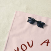 FRIENDS™ | Je bent mijn langste Waterverf grafisch Strandlaken (In situ)