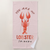 FRIENDS™ | Je bent mijn langste Waterverf grafisch Strandlaken (Voorkant)