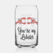 FRIENDS™ | Je bent mijn Lobster Waterverf Quote Blikvorm Glas (Achterkant)