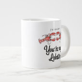 FRIENDS™ | Je bent mijn Lobster Waterverf Quote Grote Koffiekop (Voorkant rechts)