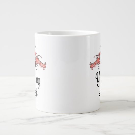 FRIENDS™ | Je bent mijn Lobster Waterverf Quote Grote Koffiekop (Voorkant)
