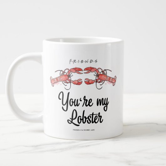 FRIENDS™ | Je bent mijn Lobster Waterverf Quote Grote Koffiekop (Links)