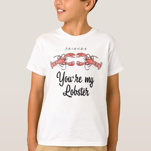 FRIENDS™ | Je bent mijn Lobster Waterverf Quote T-shirt (Voorkant)