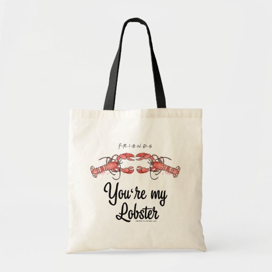 FRIENDS™ | Je bent mijn Lobster Waterverf Quote Tote Bag (Voorkant)