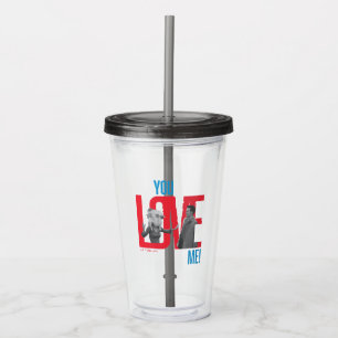 FRIENDS™ Je houdt van me Quote Acryl Drinkbeker