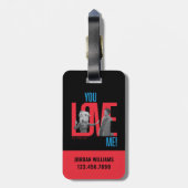 FRIENDS™ | Je houdt van me Quote Bagagelabel (Achterkant verticaal)