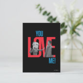 FRIENDS™ | Je houdt van me Quote Briefkaart (Staand voorkant)