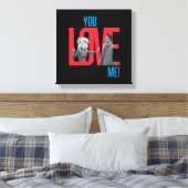 FRIENDS™ | Je houdt van me Quote Canvas Afdruk (Insitu (Slaapkamer))